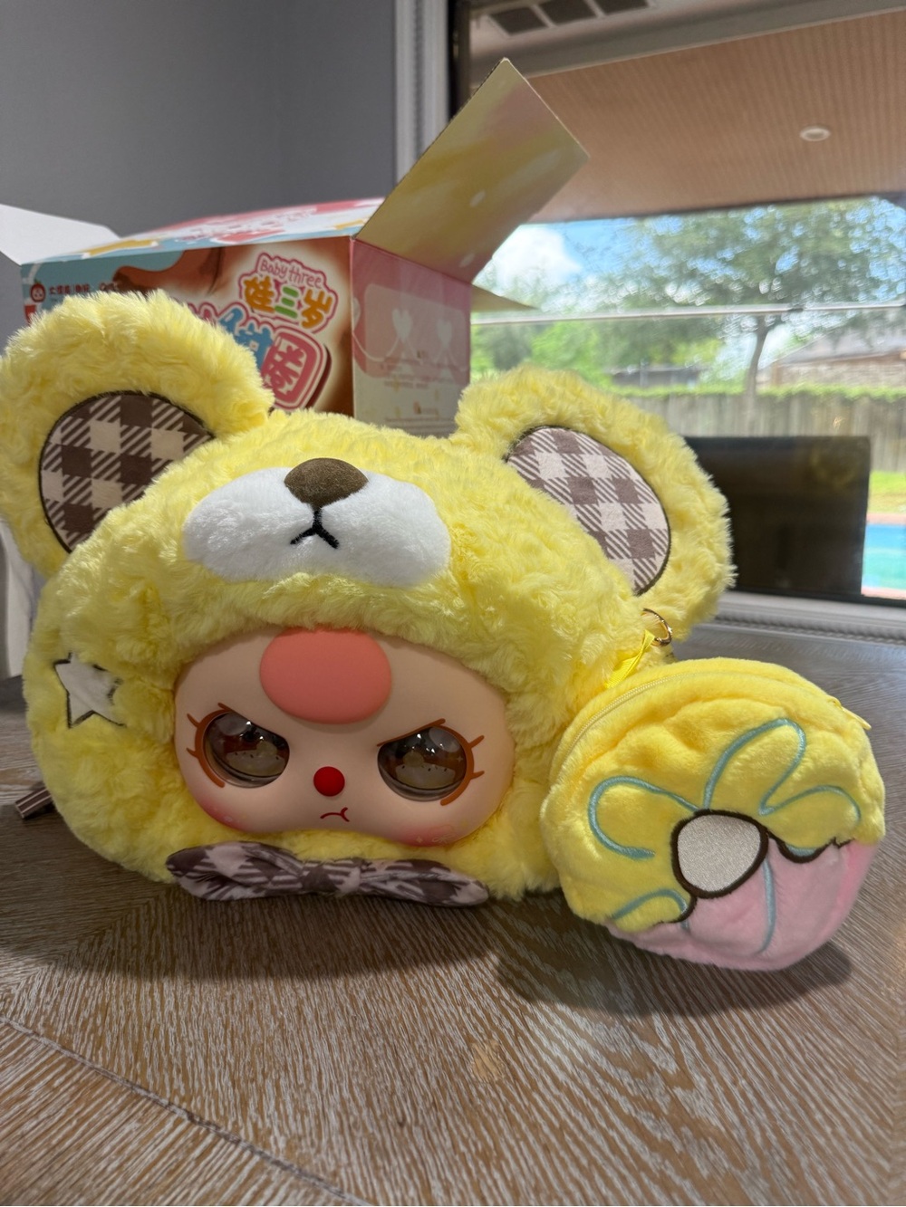 Cureplaneta  Baby Three Bear Cub Donut Backpack/ Crossbody bag 800%